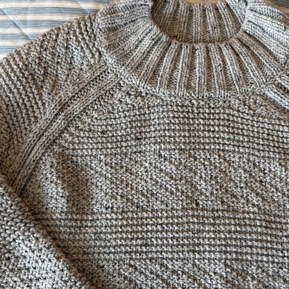 Prana Textured Crewneck Sweater - Gray - Picture 3 of 4
